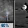 Wednesday Night: Chance Showers And Thunderstorms then Mostly Cloudy